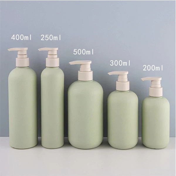 green bottle shampoo and conditioner